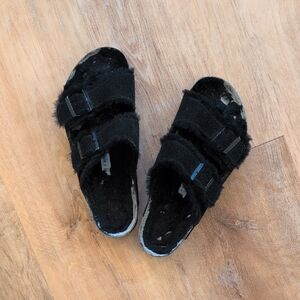Shearling Birkenstock Arizona Sandals
